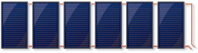 0-CO2 | Collettore Piano ad Alta Efficienza FKA - 6 Collettori