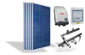 Picture of Kit Fotovoltaico Trifase Policristallino Standard 3 kWp Kioto Solar - Fronius