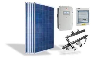 Picture of Kit Fotovoltaico Trifase Policristallino Standard 7,5 kWp Kioto Solar - ABB