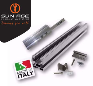 Picture of Sun Age | KIT FALDA con Profilo P202A02 Senza Staffe - No.1 Modulo