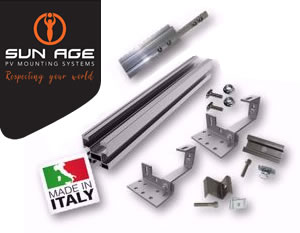 Picture of Sun Age | KIT FALDA con Profilo P202A02 e Staffe K103D19 - No.2 Moduli