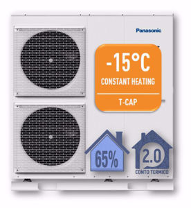 Picture of Panasonic | Aquarea T-CAP Monoblocco WH-MXC09J3E8 Generazione J - PdC Aria/Acqua Trifase da 9 kW - R32