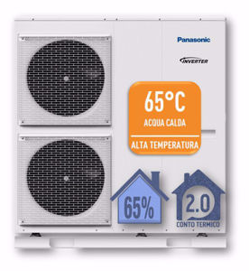 Picture of Panasonic | Aquarea EcoFlex con unità esterna a recupero di calore - Riscaldamento / Raffrescamento e ACS - Monofase da 8 kW - R32