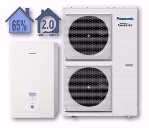 Picture of Panasonic | Aquarea Alta Connettività Split WH-SDC12H6E5+WH-UD12HE5 Generazione H - PdC Aria/Acqua Monofase da 12 kW - R410A