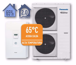 Picture of Panasonic | Aquarea HT Split WH-SHF09F3E5+WH-UH09FE5 Generazione F -  Monofase da 9 kW - R407C