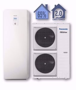 Picture of Panasonic | Aquarea Alta Connettività All in One WH-ADC1216H6E5C+WH-UD16HE5 Generazione H - 1 Zona - PdC Aria/Acqua Monofase da 16 kW - R410A