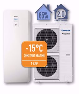 Picture of Panasonic | Aquarea T-CAP All in One WH-ADC0912K6E5+WH-UXZ09KE5 Generazione K - PdC Aria/Acqua Monofase da 9 kW - R32