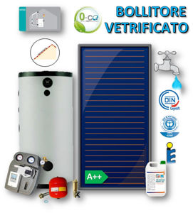 Picture of ACS Circolazione Forzata | No.1 Collettore Piano FKF 240 V con Bollitore Vetrificato 200 litri e Stazione a 2 Vie con MTDC