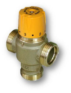 Picture of MODVSOL | Miscelatore termostatico antiscottatura Cod. 03776-1.5-S - Attacchi 3/4" G/M - Kvs 1.5 - Layout Simmetrico