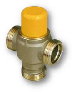 Picture of MODVSOL | Valvola deviatrice termostatica 48°C Cod. 04786-1.7-S - Attacchi 1" G/M - Kvs 1.7 - Layout Simmetrico