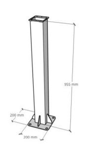Picture of Zucchetti | Accessori - Supporto opzionale per montaggio 22K da terra (alt. 1m)