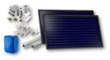 Immagine di FKF 200 H | Kit 1 Collettore Solare  + Telaio per Falda con Tegole + Raccordi + 20 litri Antigelo